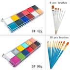 Professional Face and Body Painting Makeup Kit for Halloween