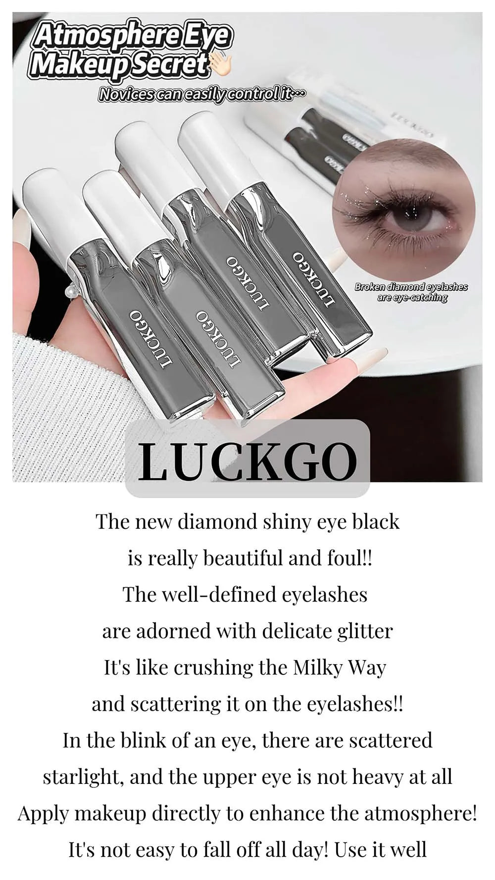 Diamond Shimmer Lash Mascara for Sparkling Eye Makeup
