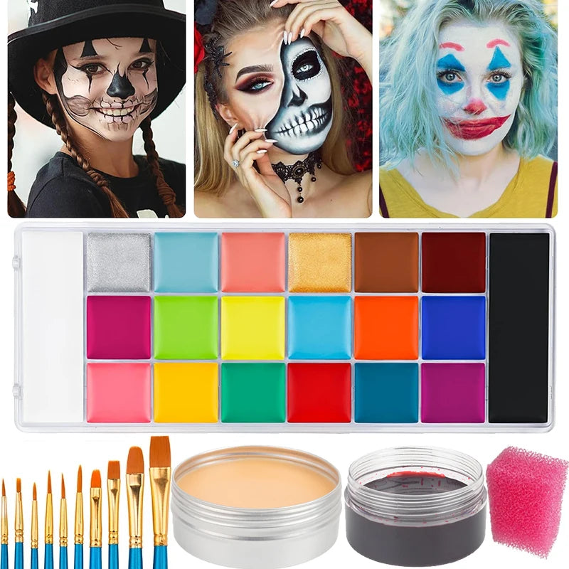 Professional Special Effects Makeup Kit for Halloween and Cosplay