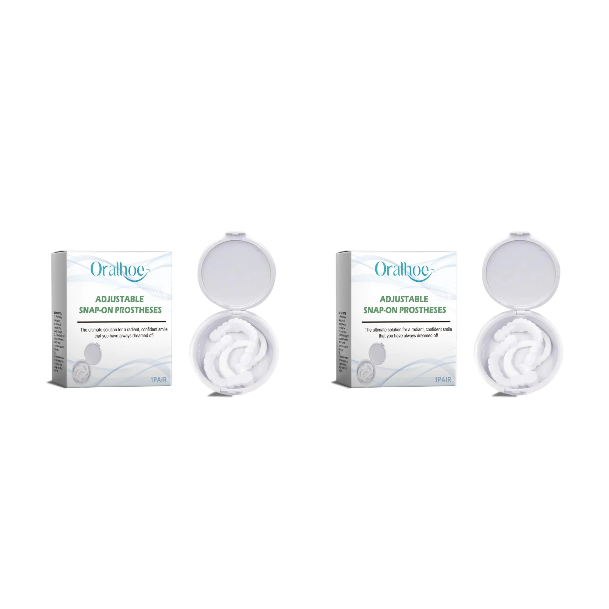 Adjustable Snap-On Smile Veneers for Teeth Whitening and Gaps - 15