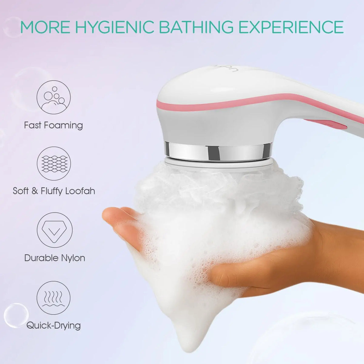 Electric Long Handle Body Scrubbing Brush for Deep Cleansing