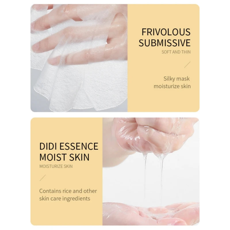 Hydrating Rice Extract Facial Sheet Mask for Glowing Skin