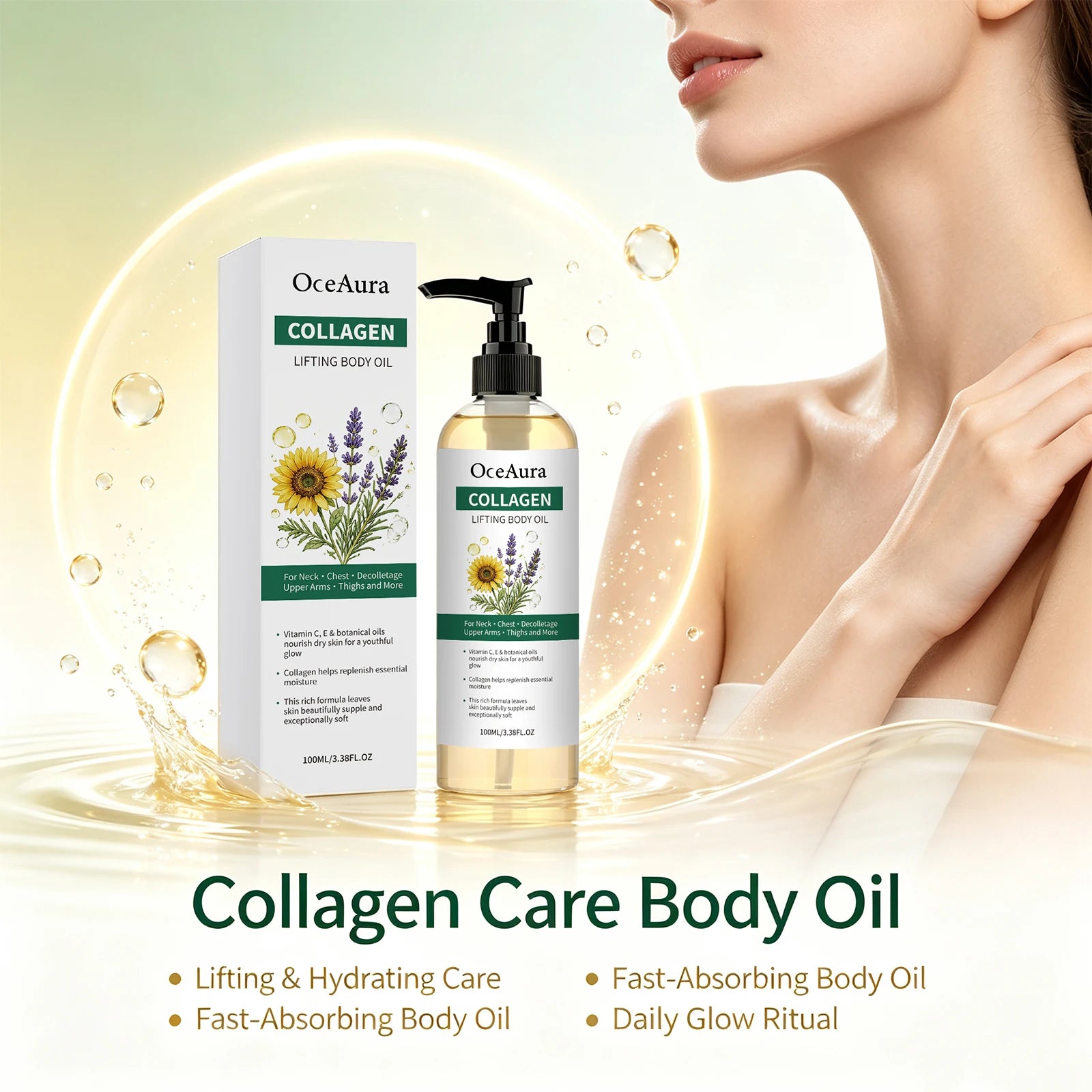 Collagen Nourishing Body Oil for Smooth Hydrated Skin - 6