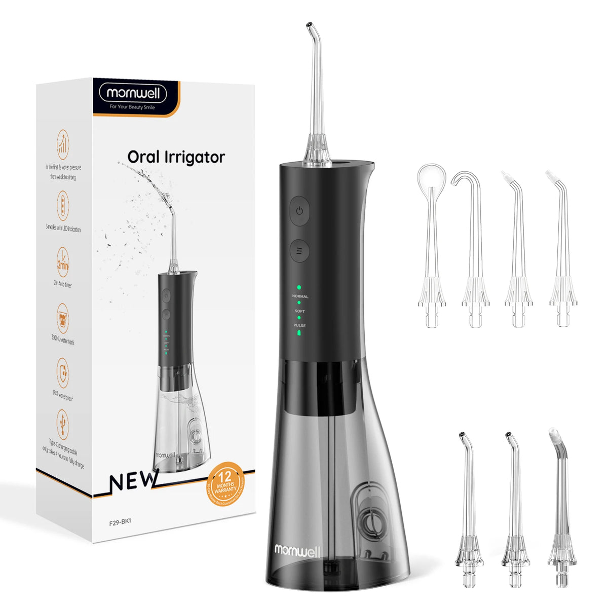 Portable Cordless Water Flosser for Deep Teeth Cleaning