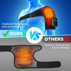 Cordless Heated Shoulder Massage Brace with App Control