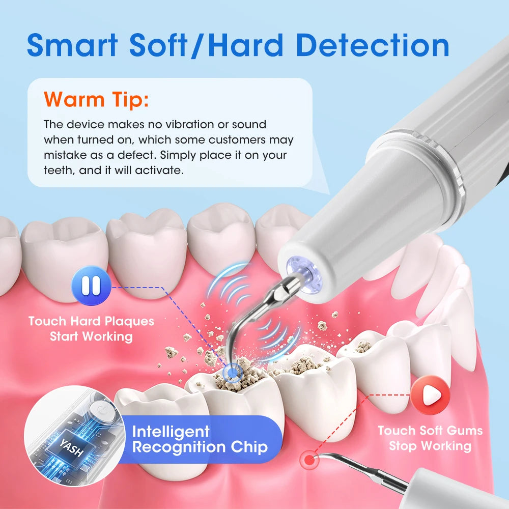 Ultrasonic Electric Teeth Cleaning Plaque Remover Kit