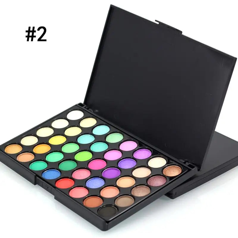 40-Color Professional Eyeshadow Palette Matte and Shimmer