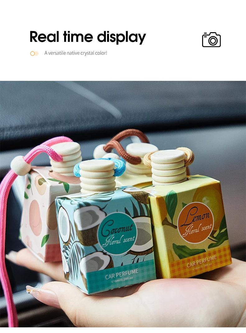 Hanging Fragrant Wooden Car Air Freshener - 24