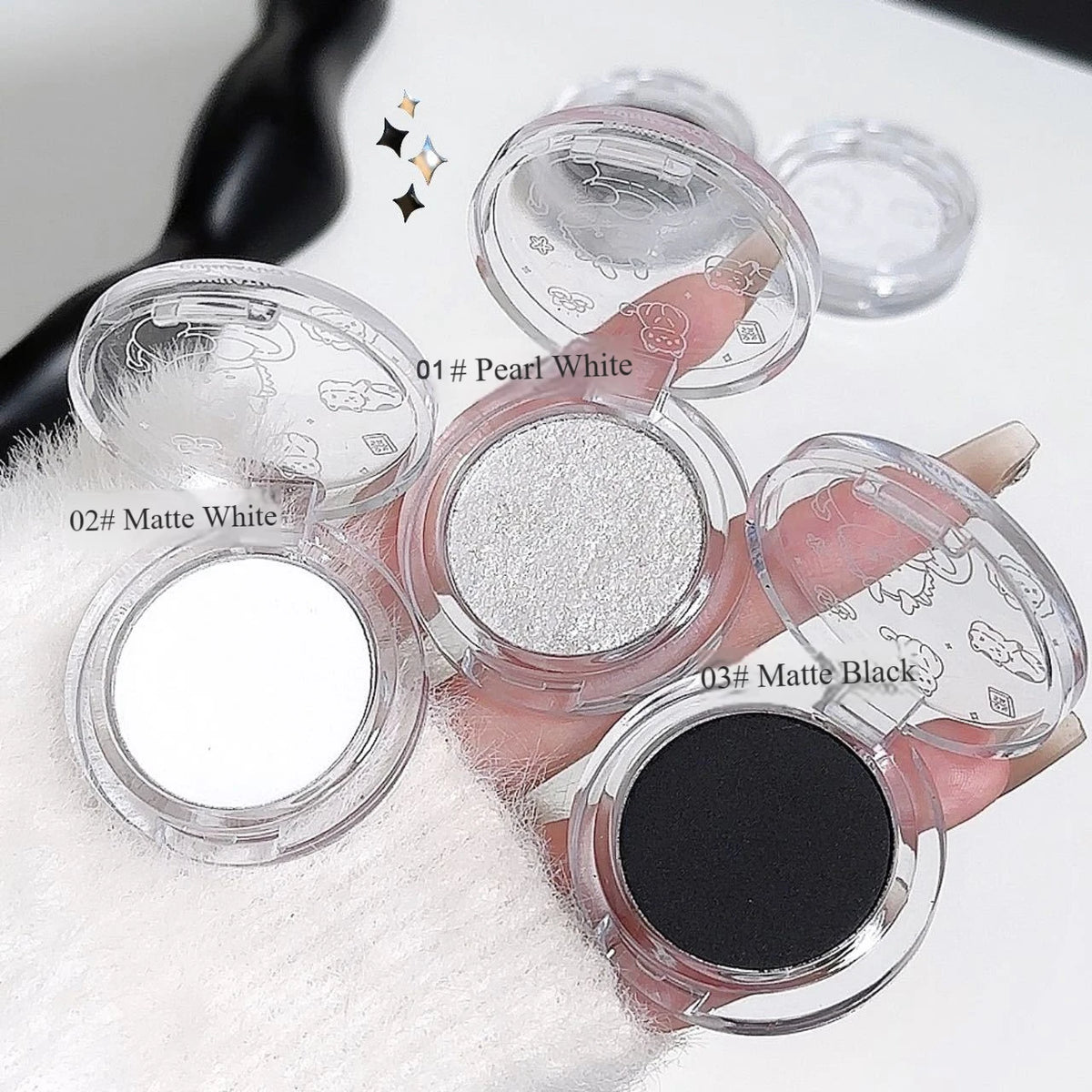 Matte White Face Highlighter and Contour Powder