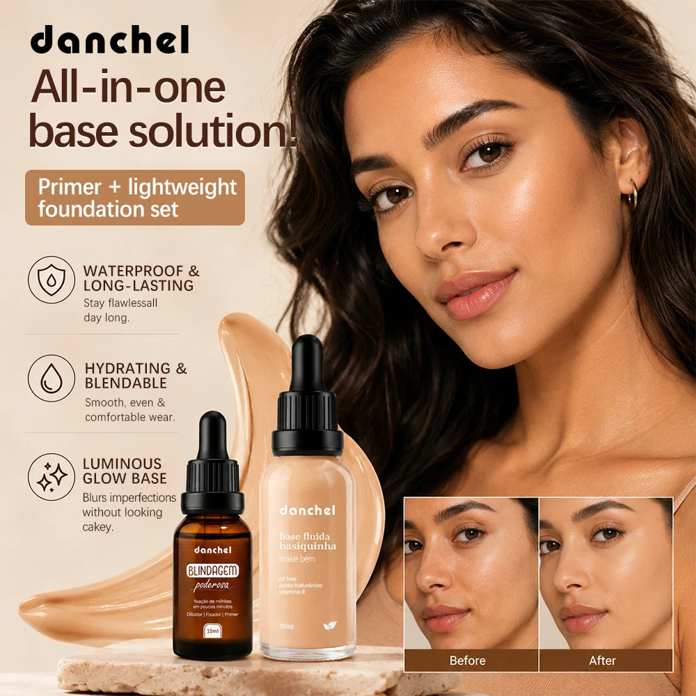 Waterproof Foundation and Primer Makeup Set