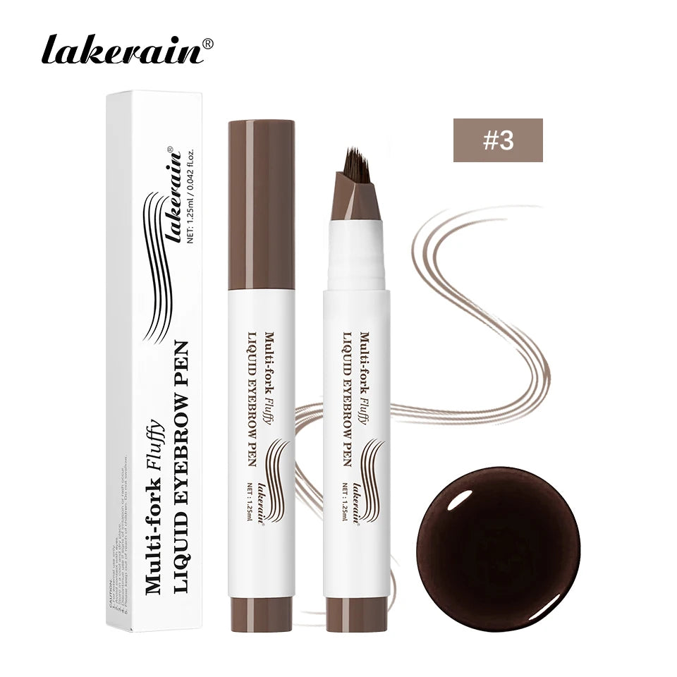 Waterproof Multi-Fork Liquid Eyebrow Pen