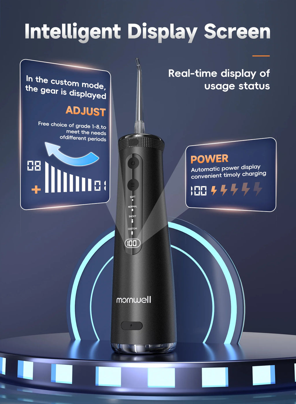 Portable Cordless Water Flosser for Deep Teeth Cleaning