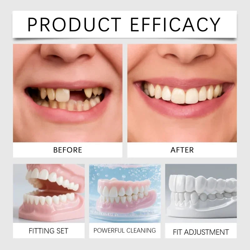 Temporary Cosmetic Dentures for Instant Smile Confidence