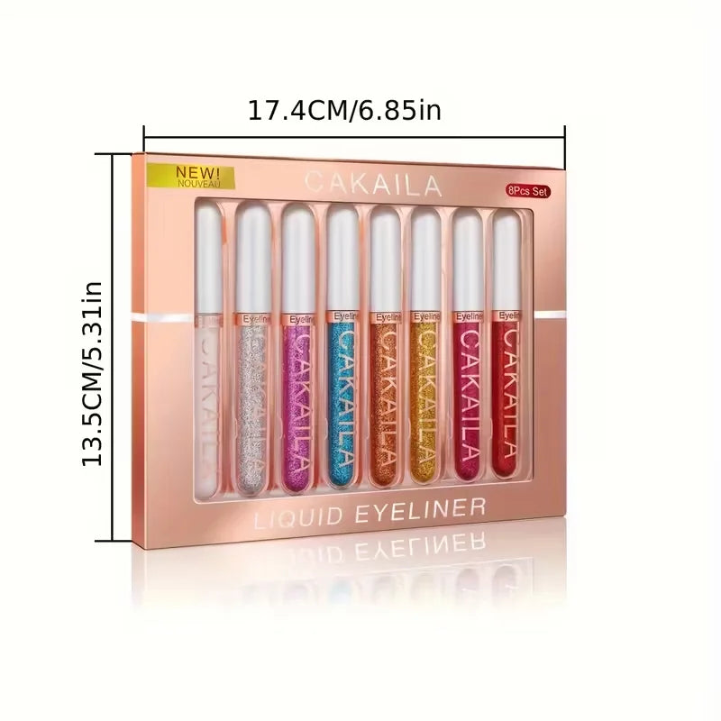 Waterproof Colorful Liquid Eyeliner Set - 16