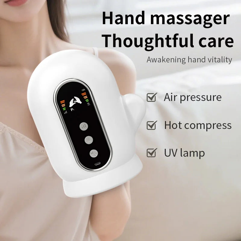 Electric Hand and Wrist Compression Massager with Heat