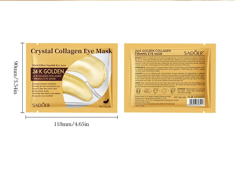 Collagen Firming Eye Masks for Puffy Eyes and Dark Circles - 16