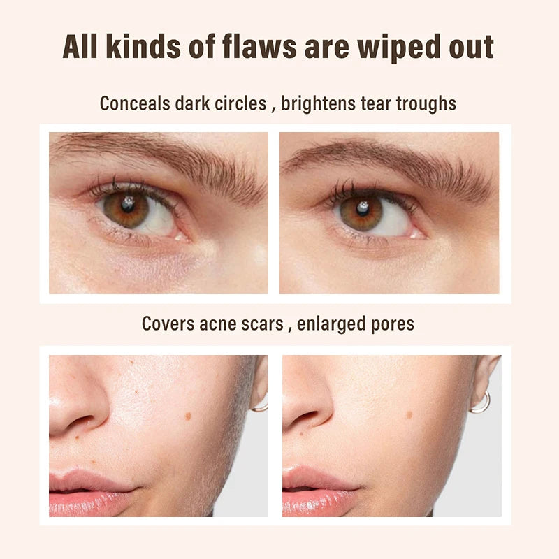 6-Color Full Coverage Face Concealer Foundation