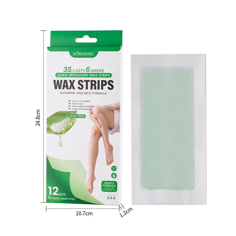 Pain-Free Cold Wax Hair Removal Strips for Smooth Skin