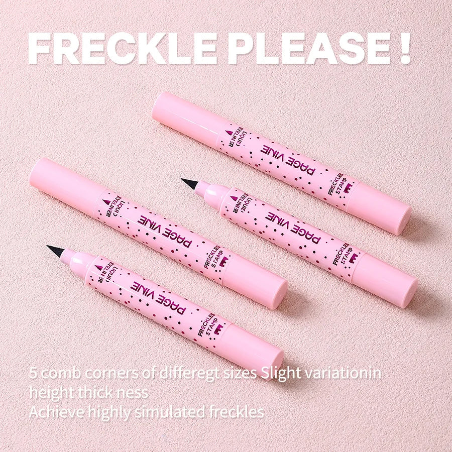 2-in-1 Waterproof Freckle Stamp and Eyeliner Pen