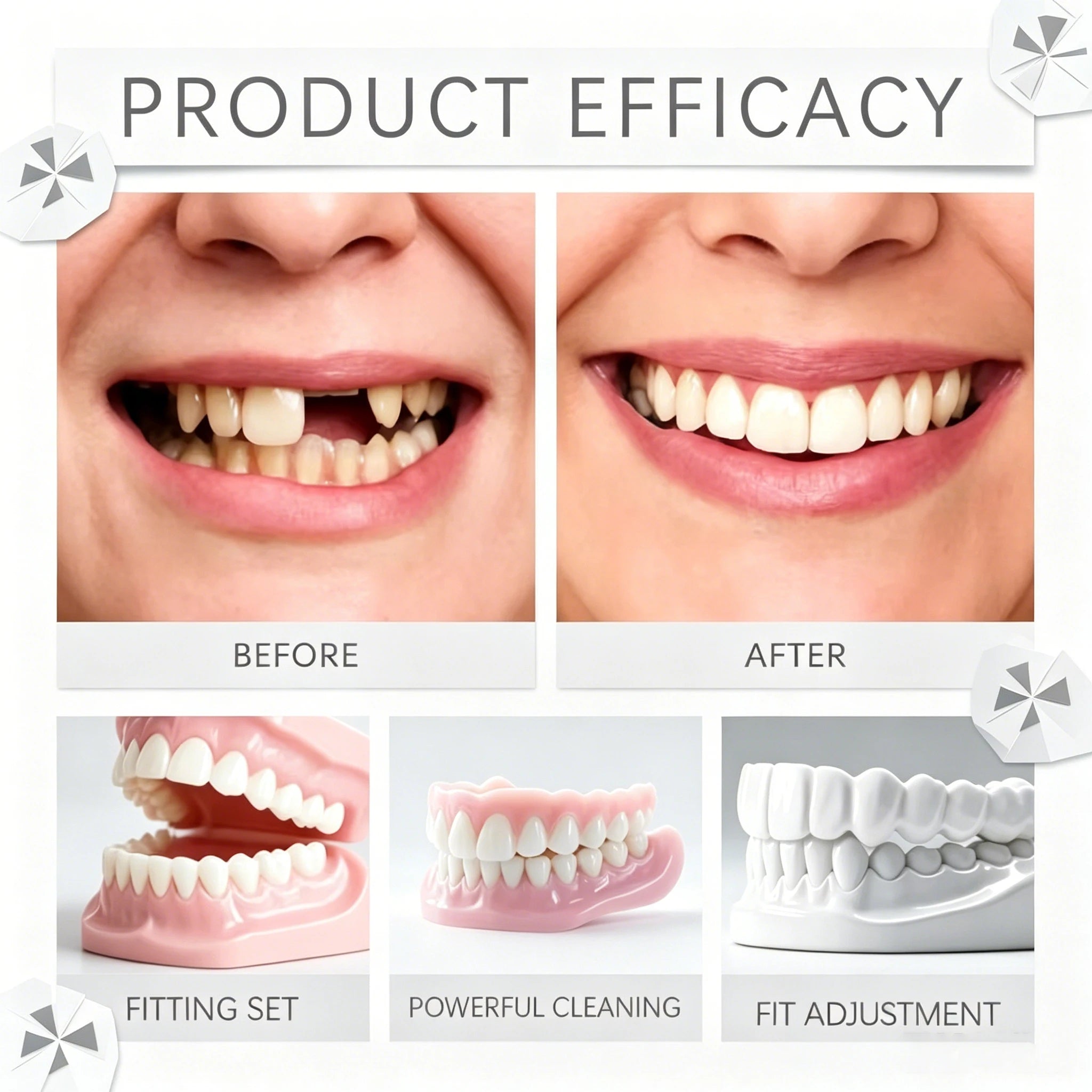 Instant Snap-On Cosmetic Teeth Veneers - 3