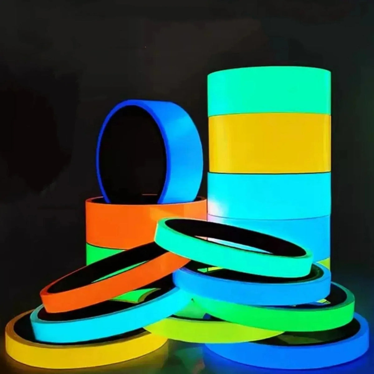Glow-in-the-Dark Adhesive Safety Tape for Night Visibility
