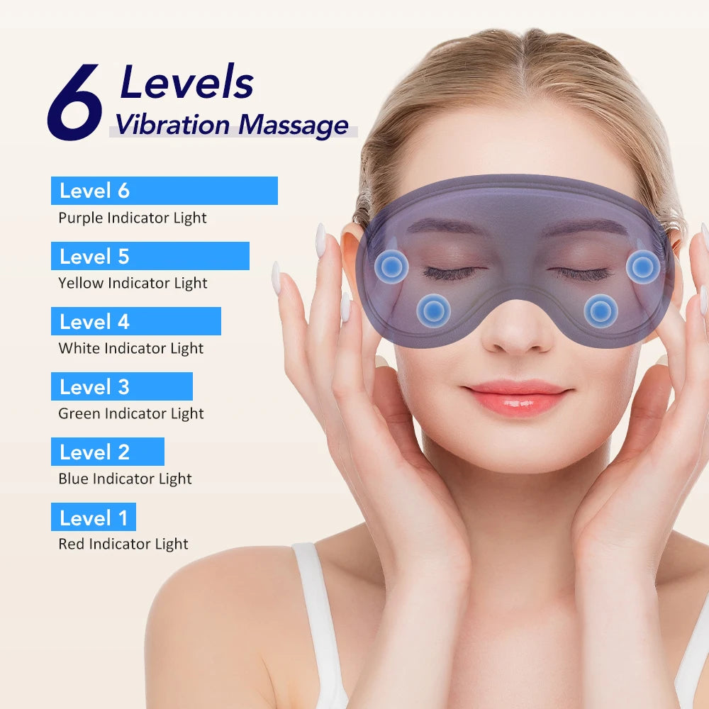 Heated Vibrating Eye Massager for Stress Relief