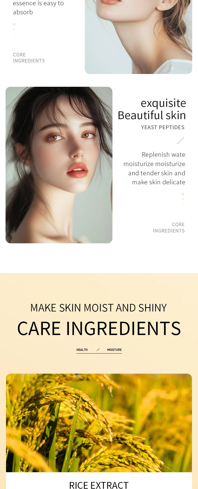 Hydrating Rice Extract Facial Sheet Mask