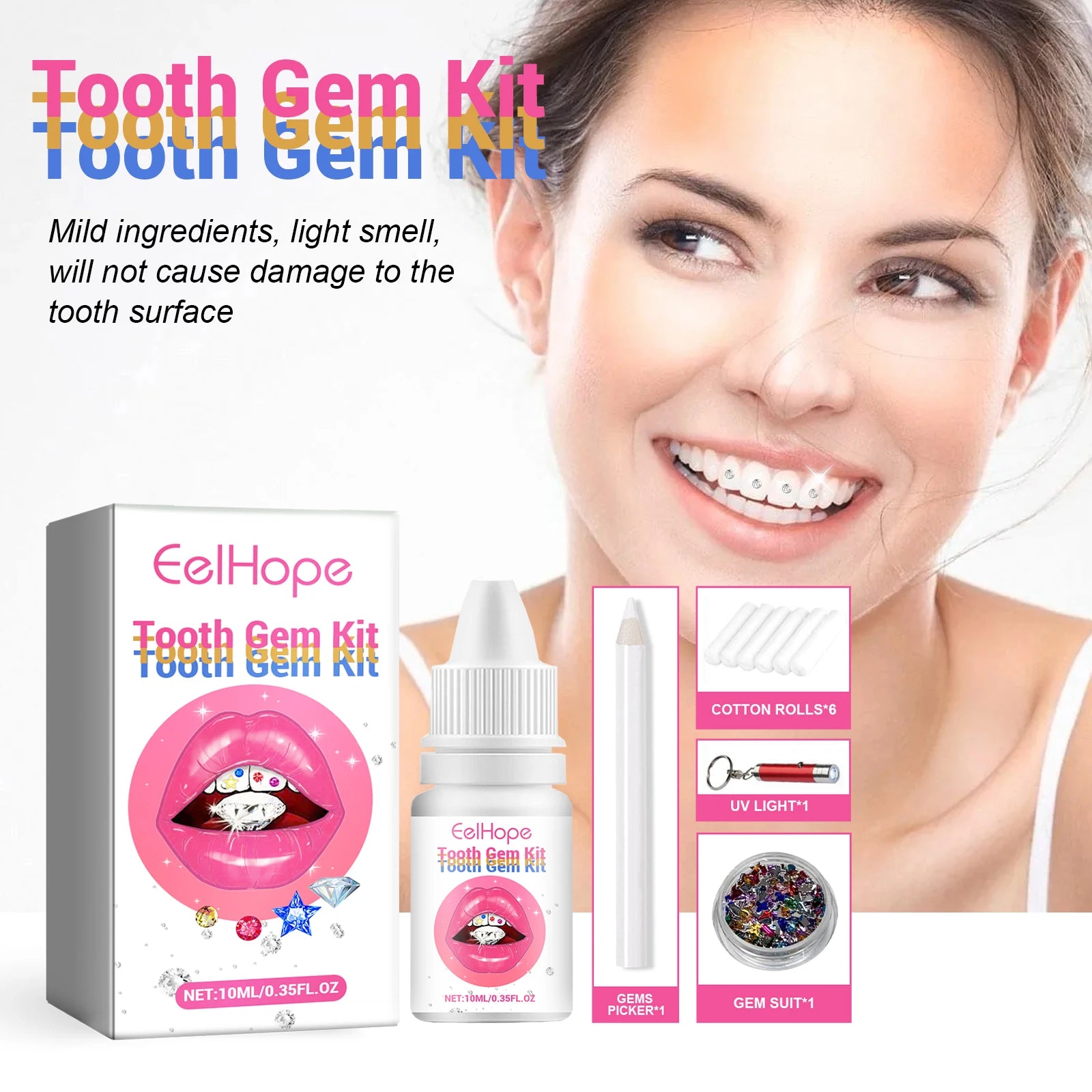 DIY Professional Tooth Gem Kit for Sparkling Dental Jewelry - 3