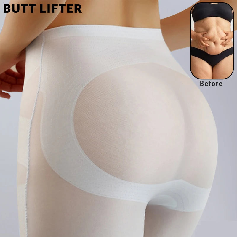 Seamless High-Waisted Ice Silk Shaping Shorts - 4