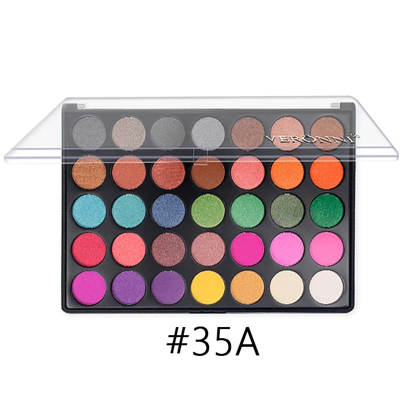 35-Color Professional Eyeshadow Palette for Long-Lasting Makeup
