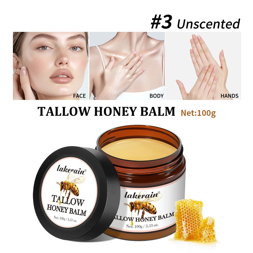 Whipped Beef Tallow and Honey Balm for Deep Skin Moisturizing