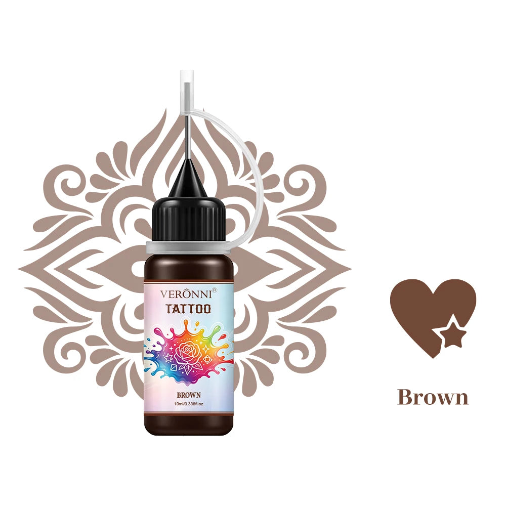 Long-Lasting Temporary Black Henna Tattoo Gel for Body Art