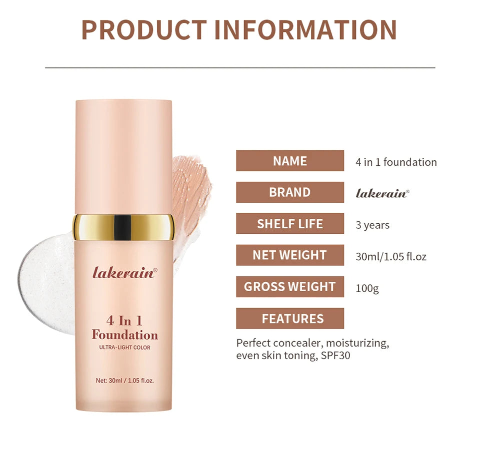 Color-Adjusting 4-in-1 Foundation with SPF 30
