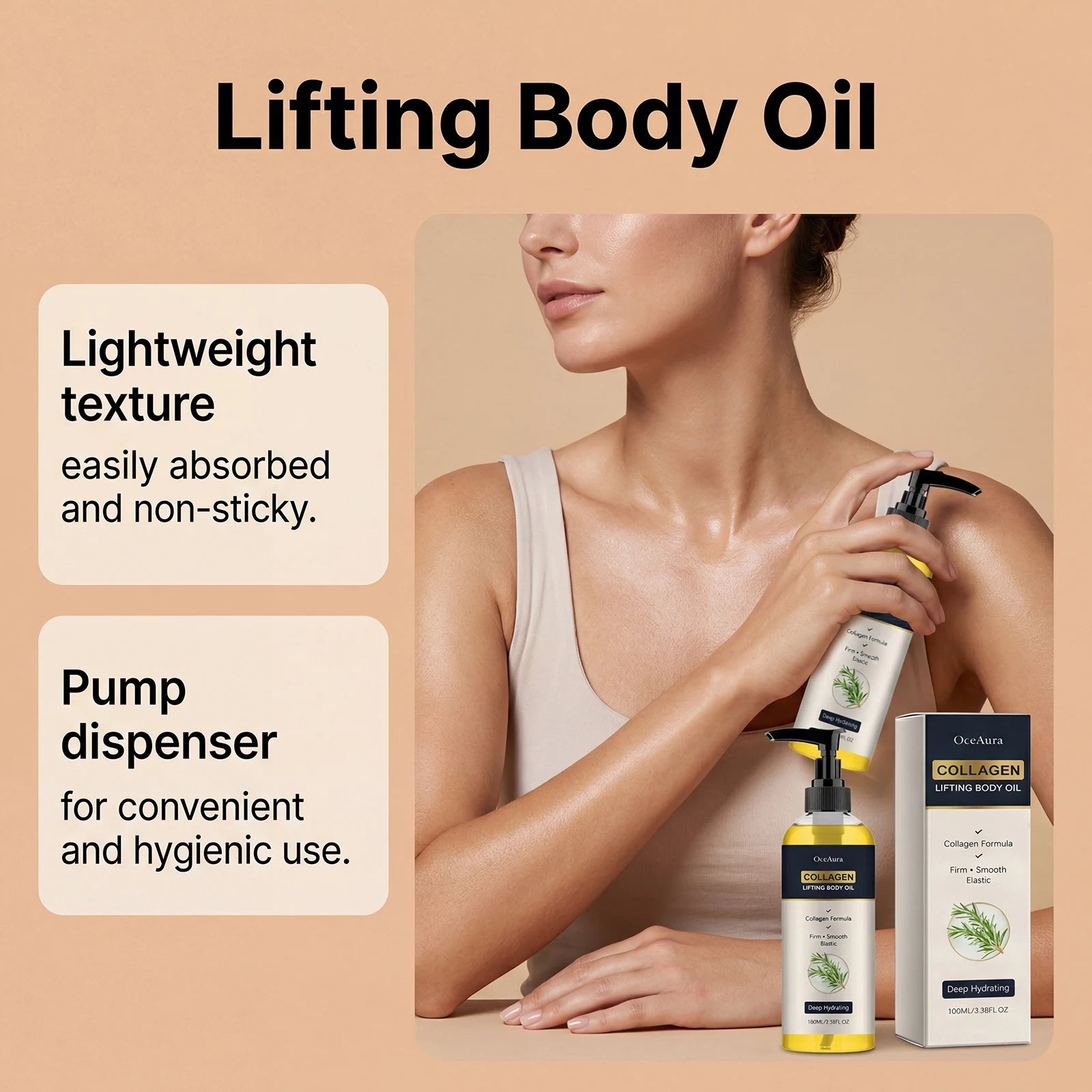 Collagen Firming Body Oil for Skin Elasticity and Hydration - 12