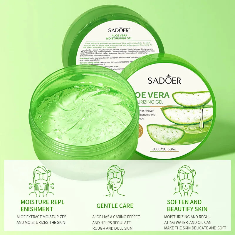 Soothing Aloe Vera Hydrating Face and Body Gel - 3