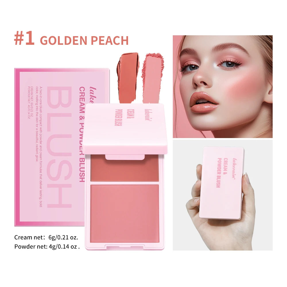 2-in-1 Cream and Powder Face Blush Duo - 31