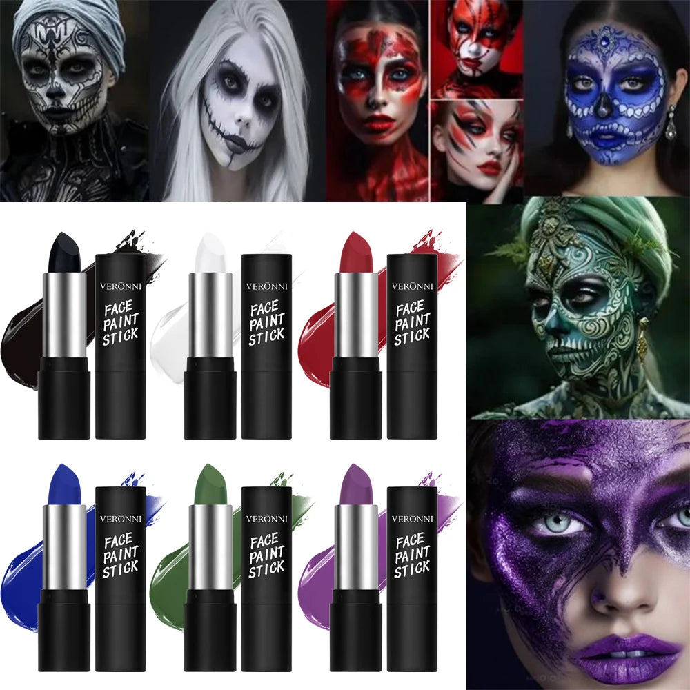Waterproof Face and Body Paint Sticks for Cosplay and Parties