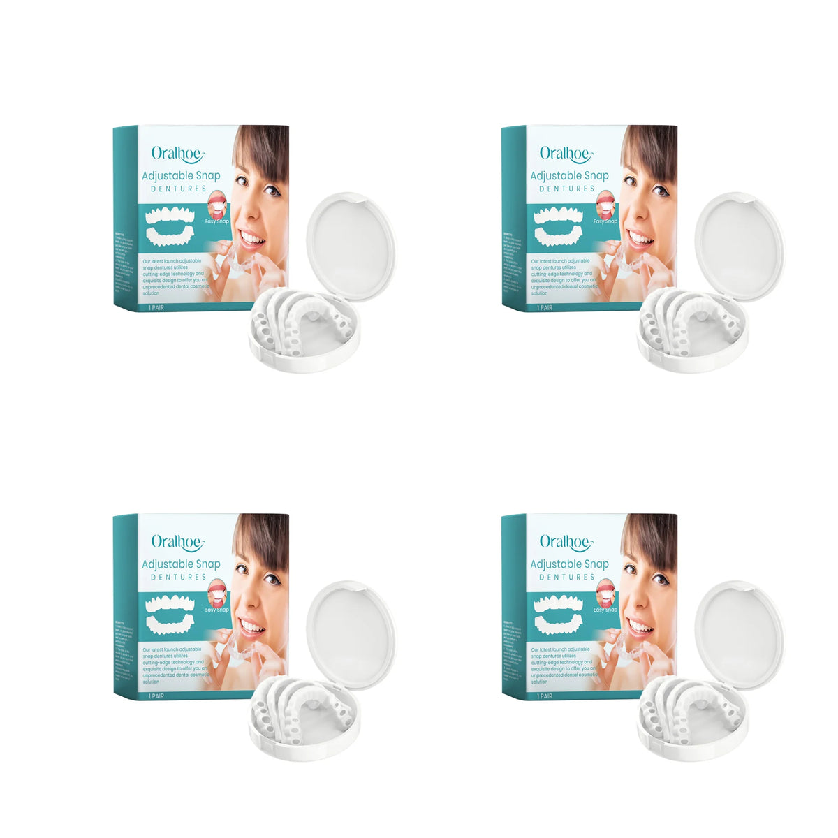 Adjustable Snap-On Cosmetic Dentures for Smile Restoration