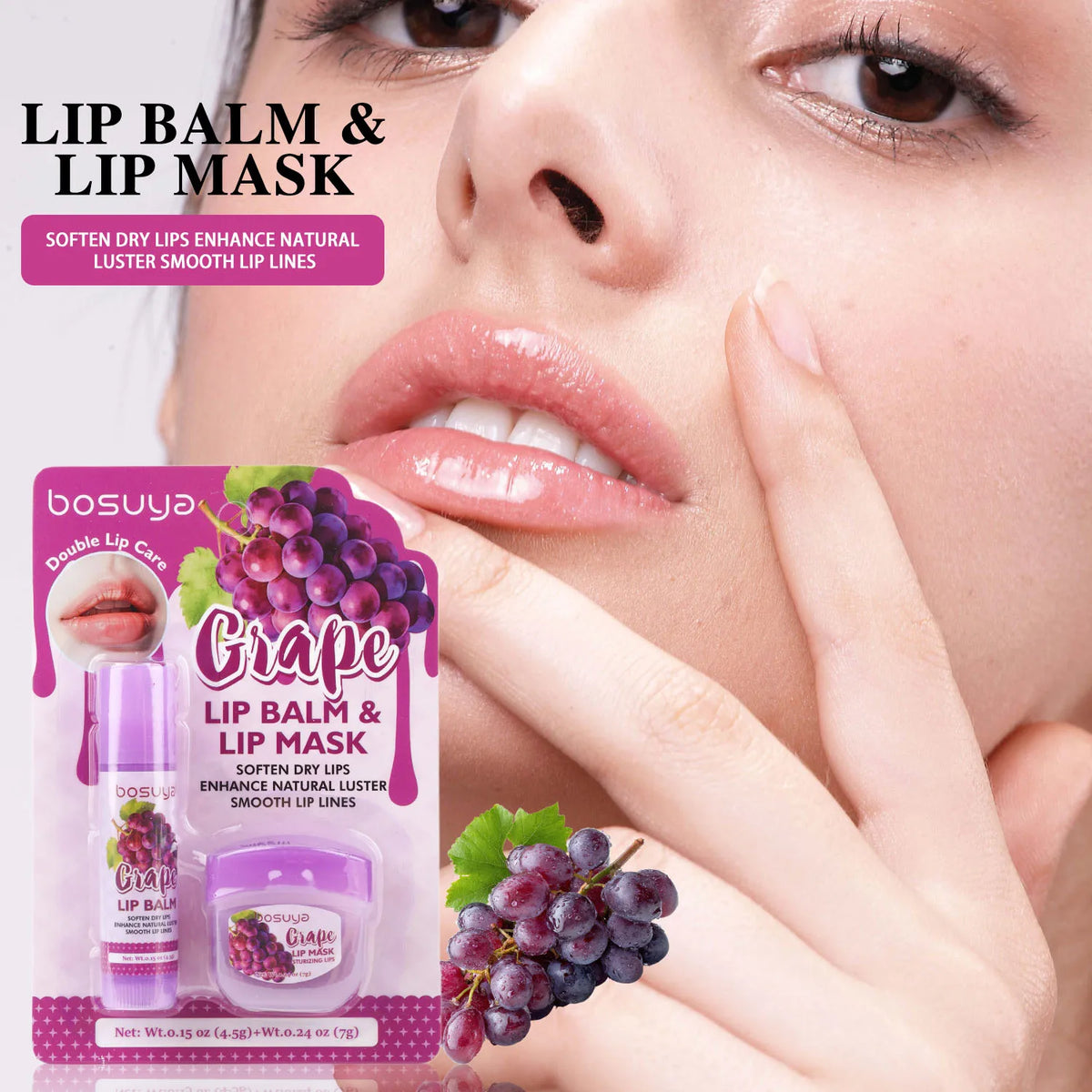 Fruit Extract Hydrating Lip Balm and Mask Set