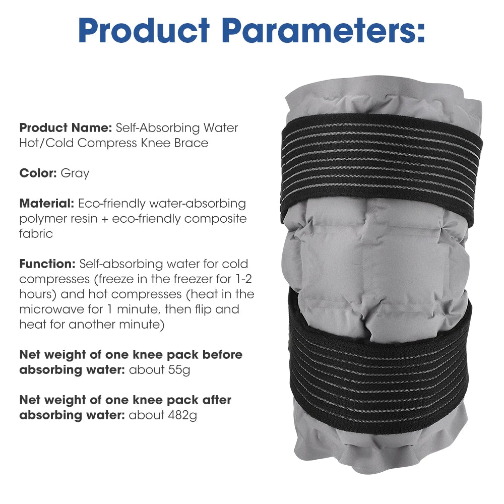 Reusable Hot and Cold Knee Ice Pack Wrap - 16