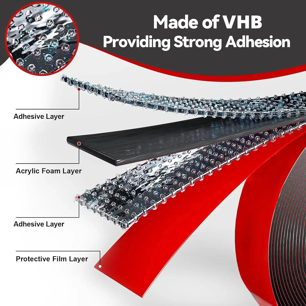 Heavy-Duty Double-Sided Adhesive Foam Mounting Tape