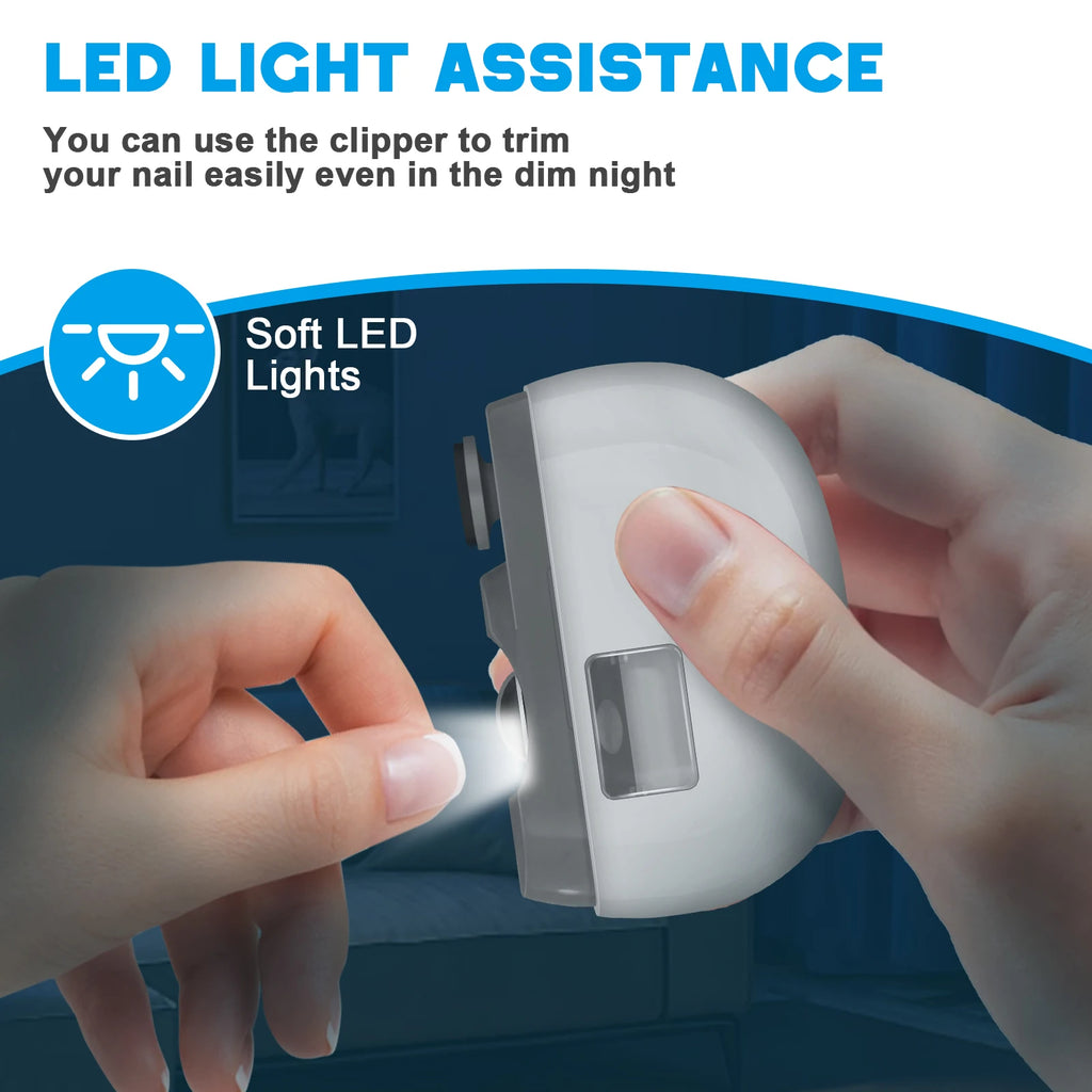 Automatic Electric Nail Trimmer with LED Light