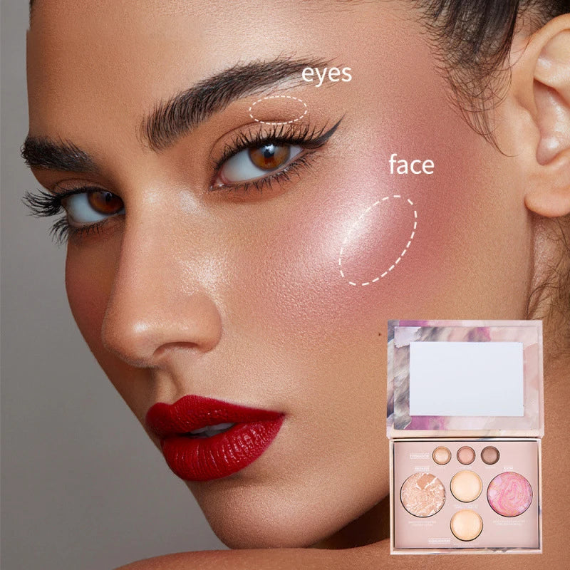 All-in-One Travel Makeup Palette for Face and Eyes - 2