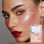 All-in-One Travel Makeup Palette for Face and Eyes