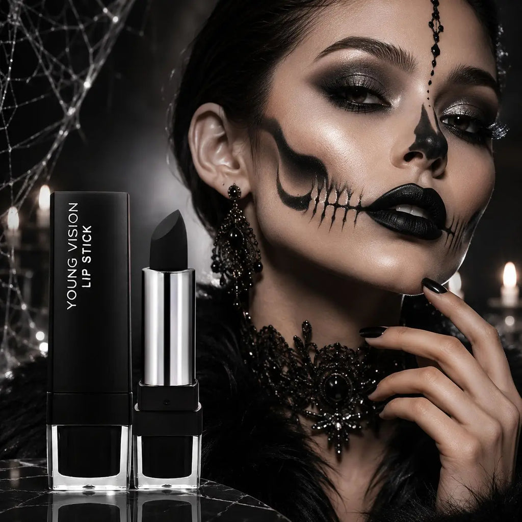 Matte Gothic Lipstick for Halloween Cosplay Makeup