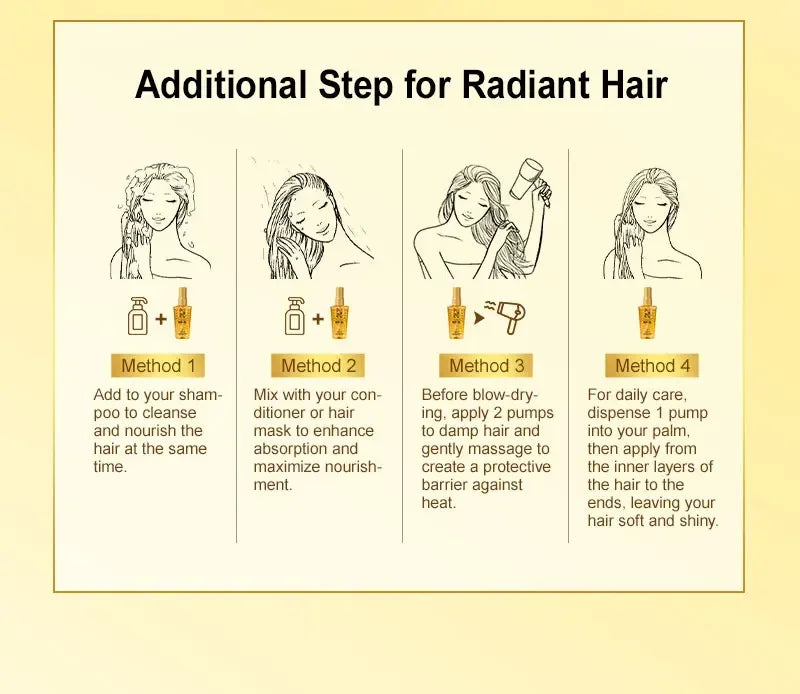 Smoothing Moroccan Hair Oil for Frizz Control and Shine