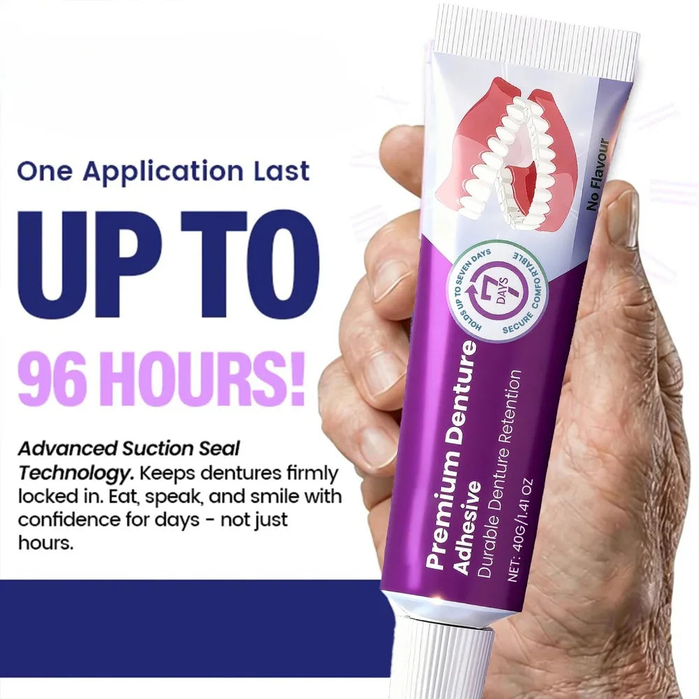 Denture Adhesive Cream for Secure Long-Lasting Hold