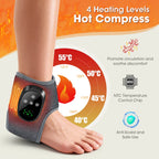 Wireless Heated Ankle Massager with Vibration Therapy