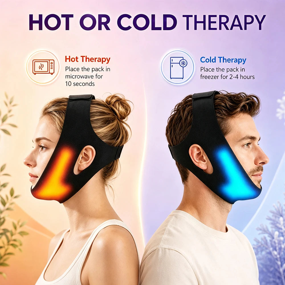 Hot and Cold V-Line Facial Lifting and Recovery Bandage - 2