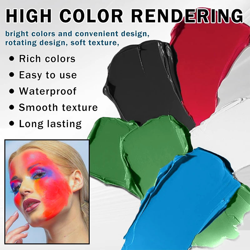 Professional Water-Based Face and Body Paint Set - 13